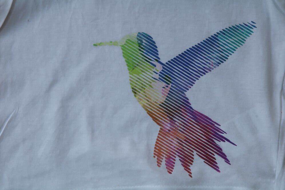 LINEART Kolibri 1 Farbe / Folie Illusions Plotter und Laser-Datei als SVG und DXF - Sewando