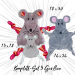 Stickdatei ITH Maus Kuscheltuch drei Größen, zwei Ohrvarianten, Baby, Schmusetuch, Kuscheltier - Sewando