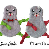 Stickdatei Robbe Kuscheltuch Rahmen 13 cm x 18 cm, Baby, Schmusetuch - Sewando