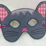Stickdatei Maske Katze für den Rahmen ab 13 cm x 18 cm, Fasching, Party, Kind, Karneval - Sewando