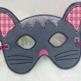 Stickdatei Maske Katze für den Rahmen ab 13 cm x 18 cm, Fasching, Party, Kind, Karneval - Sewando