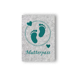 Stickdatei Kleine Füße Mutterpass - Rahmen ab 13 cm x 18 cm, schwanger, Baby, Kind, Mutterpasshülle, sticken, Doddle, Herz - Sewando