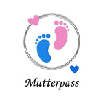 Stickdatei Kleine Füße Mutterpass - Rahmen ab 13 cm x 18 cm, schwanger, Baby, Kind, Mutterpasshülle, sticken, Doddle, Herz - Sewando