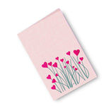 Stickdatei Herzchen in vier Größen, Wiese, Herz, Blumen - Sewando