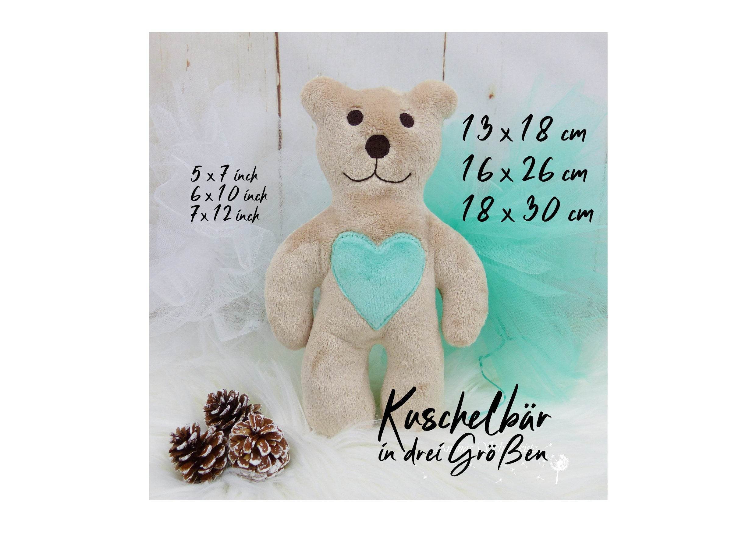 Stickdatei Kuschelbär ITH in drei Größen - Sewando