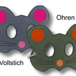 Stickdatei Maske Maus für den Rahmen ab 13 cm x 18 cm, Maus, Fasching, Karneval - Sewando