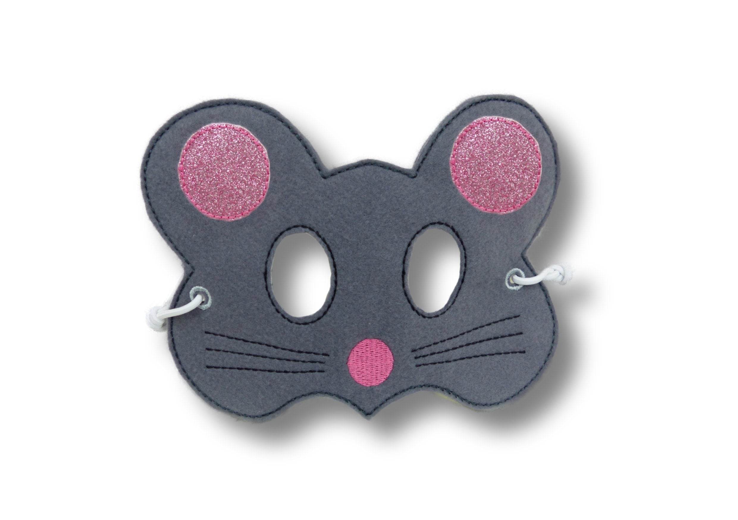 Stickdatei Maske Maus für den Rahmen ab 13 cm x 18 cm, Maus, Fasching, Karneval - Sewando