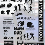Plotterdatei Shadow Sport American FOOTBALL SET Schriftzug und Mega deko *Sonderaktion* - Sewando