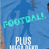 Plotterdatei Shadow Sport American FOOTBALL SET Schriftzug und Mega deko *Sonderaktion* - Sewando