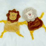 Stickdatei Löwe Kuscheltuch Rahmen 13 cm x 18 cm, Schmusetuch, Kuscheltier, Schnuffeltuch - Sewando