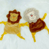 Stickdatei Löwe Kuscheltuch Rahmen 13 cm x 18 cm, Schmusetuch, Kuscheltier, Schnuffeltuch - Sewando