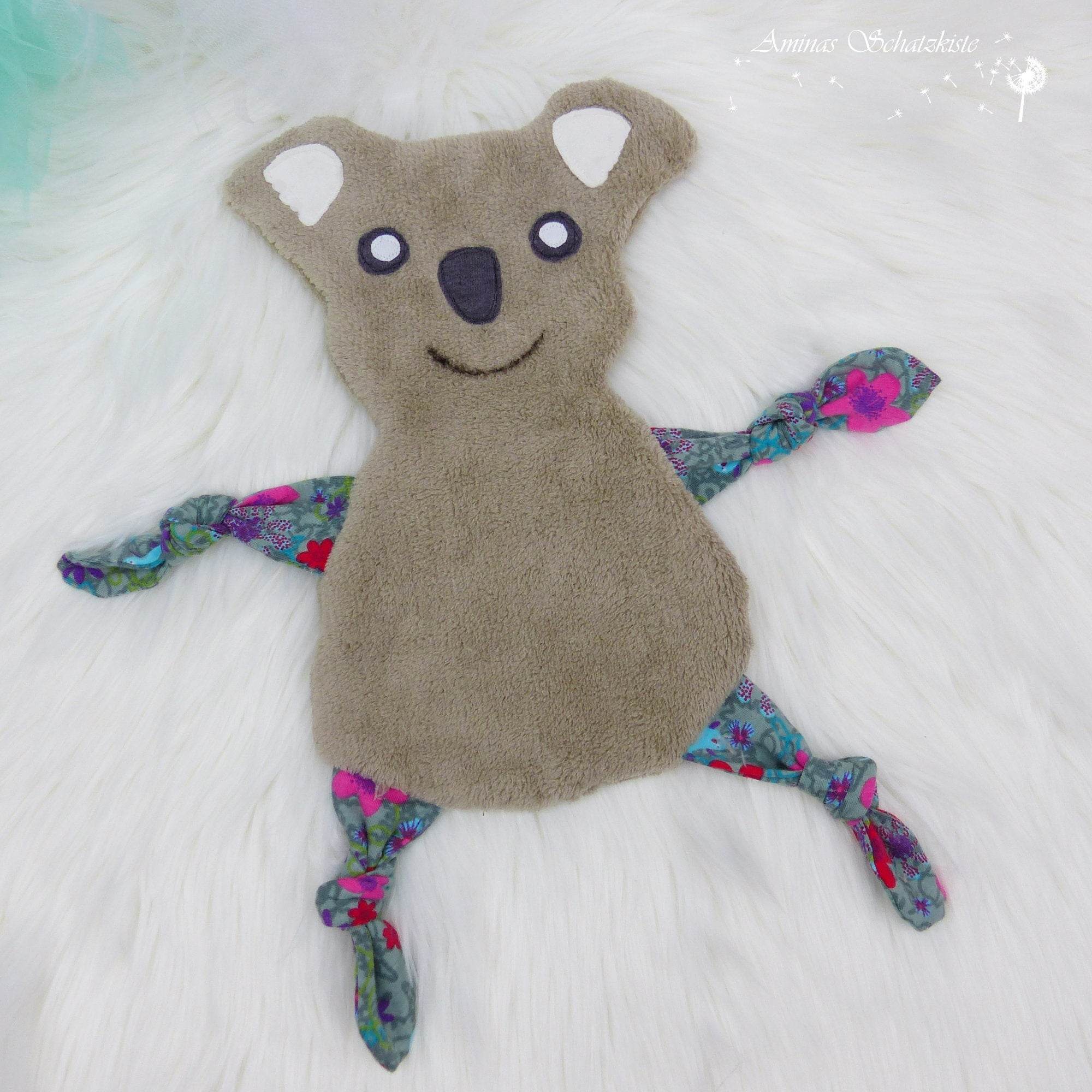 Schnittmuster mit Nähanleitung Koala Kuscheltuch, Kuscheltier, Schmusetuch - Sewando