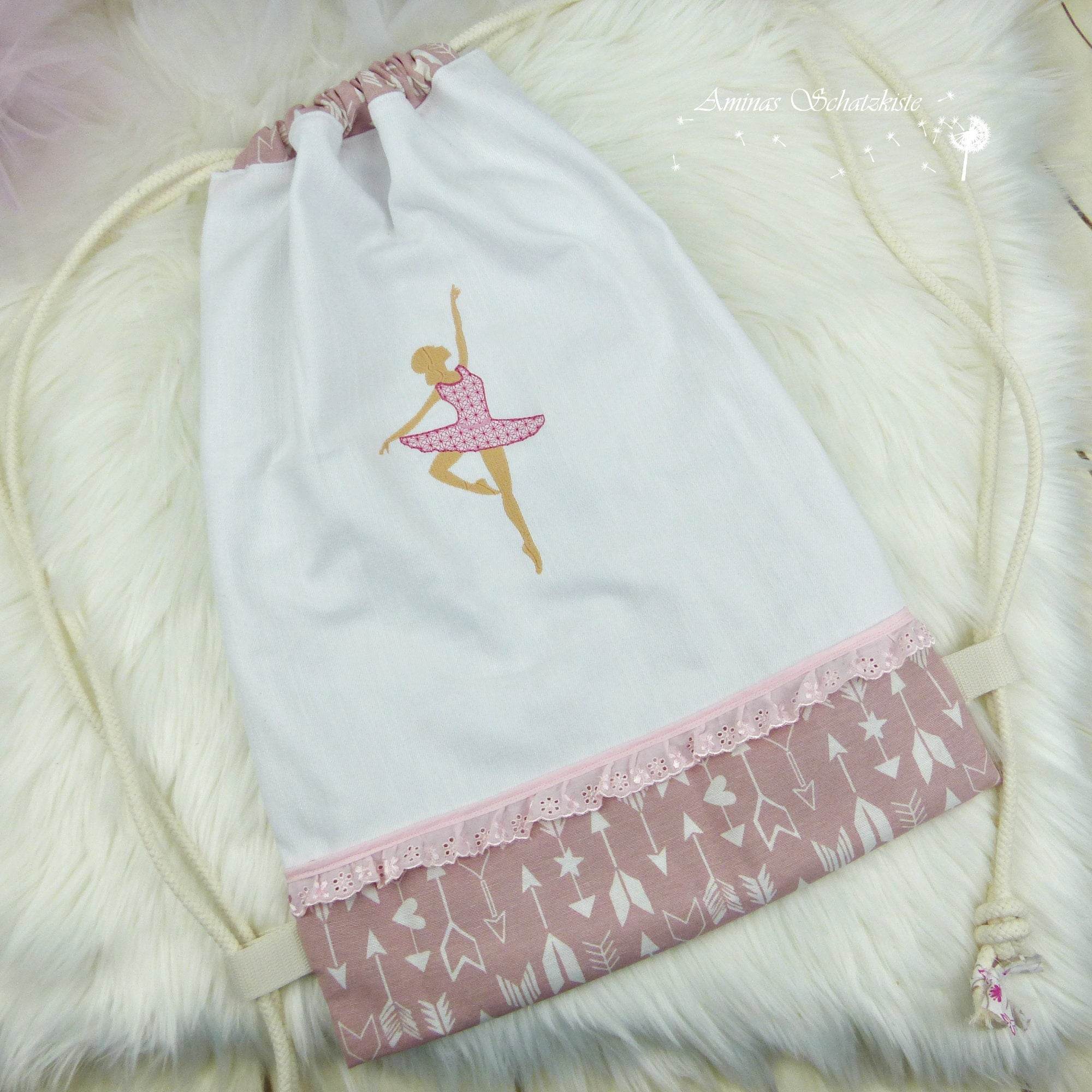 Stickdatei Ballerina Ballett Tanz Rahmen 13x18 - Sewando