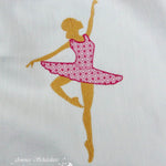 Stickdatei Ballerina Ballett Tanz Rahmen 13x18 - Sewando