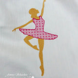 Stickdatei Ballerina Ballett Tanz Rahmen 13x18 - Sewando