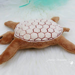 Stickdatei Schildkröte ITH für den Rahmen 13 cm x 18 cm, Schmusetuch, Kuscheltier, Kissen - Sewando