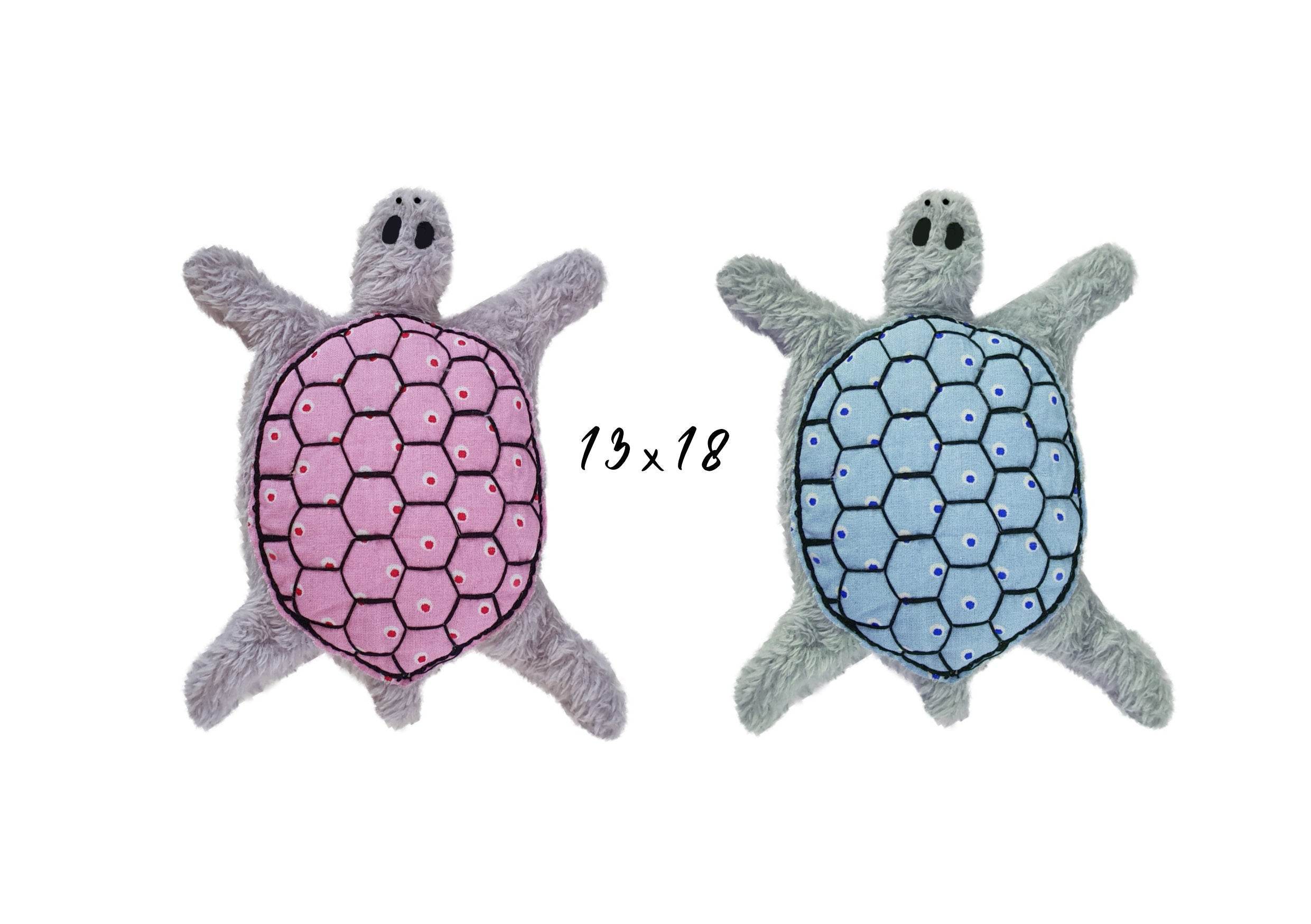 Stickdatei Schildkröte ITH für den Rahmen 13 cm x 18 cm, Schmusetuch, Kuscheltier, Kissen - Sewando