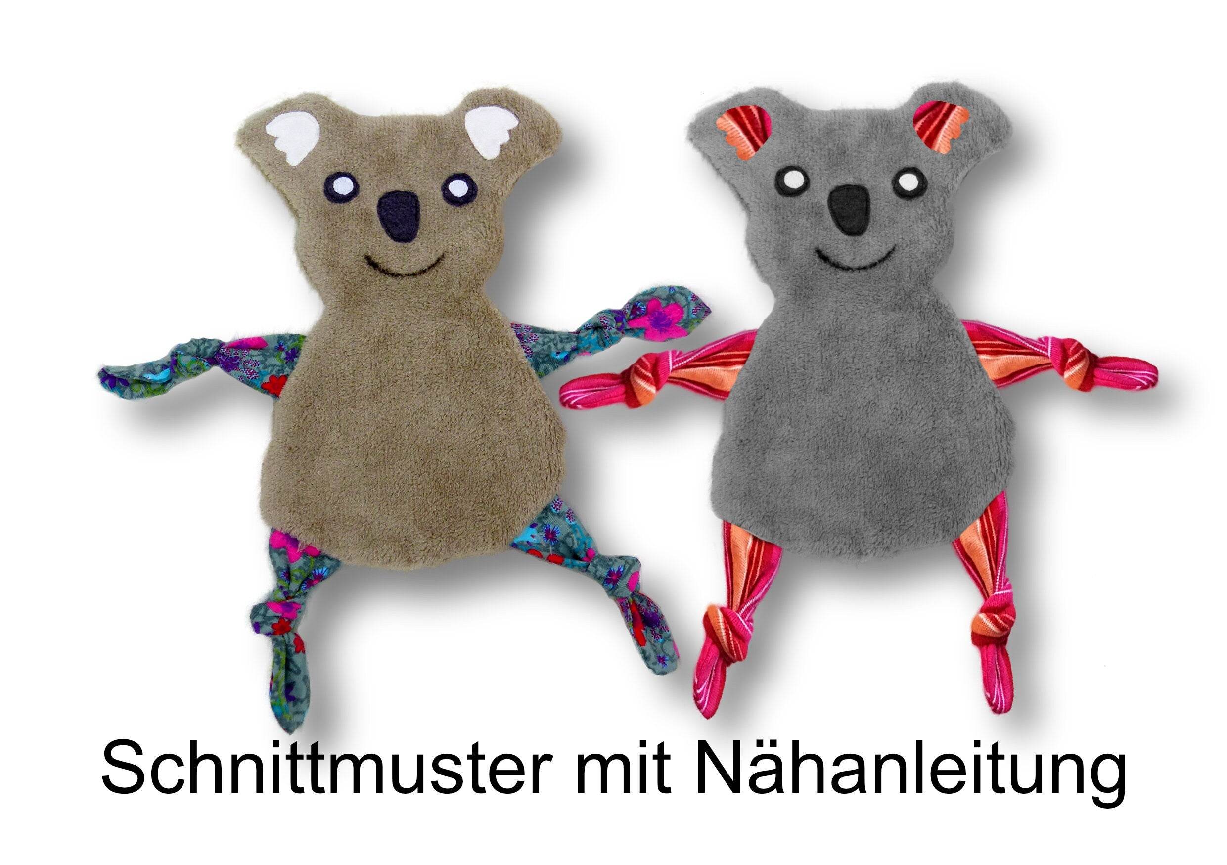 Schnittmuster mit Nähanleitung Koala Kuscheltuch, Kuscheltier, Schmusetuch - Sewando