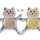 Stickdatei Katze Kuscheltuch ITH Rahmen 13 cm x 18 cm, Schmusetuch, Kuscheltier, Schnuffeltuch, - Sewando