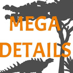DINO MULTIPLOTT Mega Detail Version von 20 cm bis 3 Meter, Plotter und Laser-Datei als SVG und DXF - Sewando