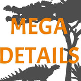 DINO MULTIPLOTT Mega Detail Version von 20 cm bis 3 Meter, Plotter und Laser-Datei als SVG und DXF - Sewando