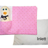Stickdatei Kissenhülle ITH mit Entchen und Inlett - drei Größen 13x18, 16x26, 18x30 Kuscheltier, Kissen - Sewando