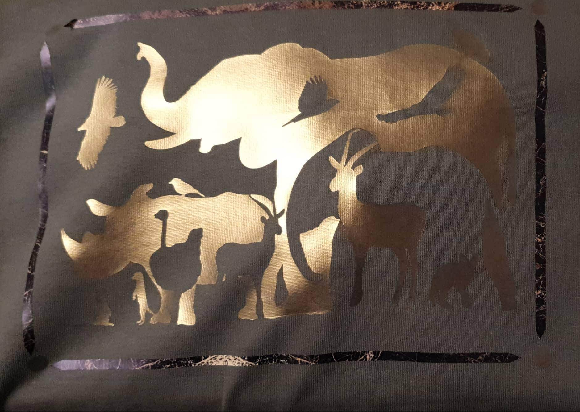 Afrika Wimmelbild Plotterdatei, Laserdatei 14 Tiere in einem tollem Schattenbild - Sewando