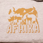Afrika Wimmelbild Plotterdatei, Laserdatei 14 Tiere in einem tollem Schattenbild - Sewando