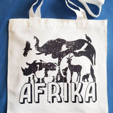 Afrika Wimmelbild Plotterdatei, Laserdatei 14 Tiere in einem tollem Schattenbild - Sewando