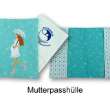 Stickdatei ITH Mutterpasshülle Schwangere, Rahmen 20 cm x 30 cm, Mama, Schwanger, Baby, Hülle - Sewando