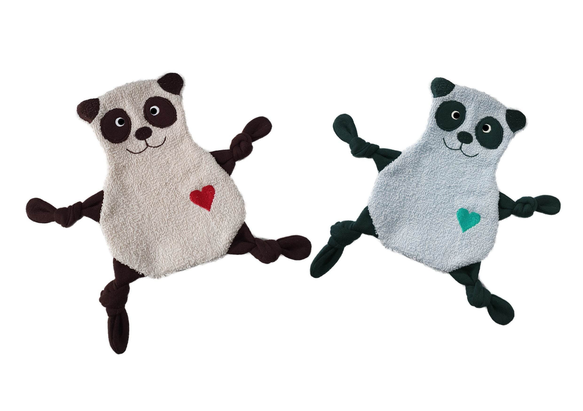 Stickdatei ITH Panda Kuscheltuch in drei Größen, Baby Schmusetuch, Kuscheltier - Sewando