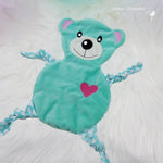 Stickdatei Bär Kuscheltuch Rahmen 13 cm x 18 cm, Baby, Kuscheltier, Schnuffeltuch - Sewando