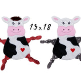 Stickdatei Kuh Kuscheltuch ITH Rahmen 13 cm x 18 cm, Baby Schmusetuch, Kuscheltier, Schnuffeltuch - Sewando