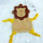 Stickdatei Löwe Kuscheltuch Rahmen 13 cm x 18 cm, Schmusetuch, Kuscheltier, Schnuffeltuch - Sewando
