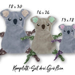 Stickdatei Koala Kuscheltuch ITH, drei Größen, Schmusetuch, Kuscheltier - Sewando