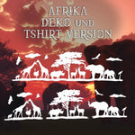 AFRIKA MULTIPLOTT Komplett Set, vom Tee-Licht bis Wand-Tattoo alles in einem Paket, Plotter und Laser-Datei als SVG und DXF - Sewando