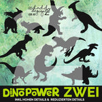 Plotter MEGA SET Dino Shadows 2 & 3 und Dino Geo in einem Paket SVG und DXF - Sewando