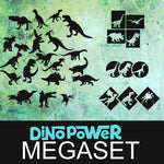 Plotter MEGA SET Dino Shadows 2 & 3 und Dino Geo in einem Paket SVG und DXF - Sewando
