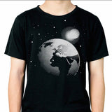 2 x OUT OF SPACE - Erde und Mond Weltall - 1 Folien Illusions Foto Plotter und Laser-Datei als SVG und DXF - Sewando