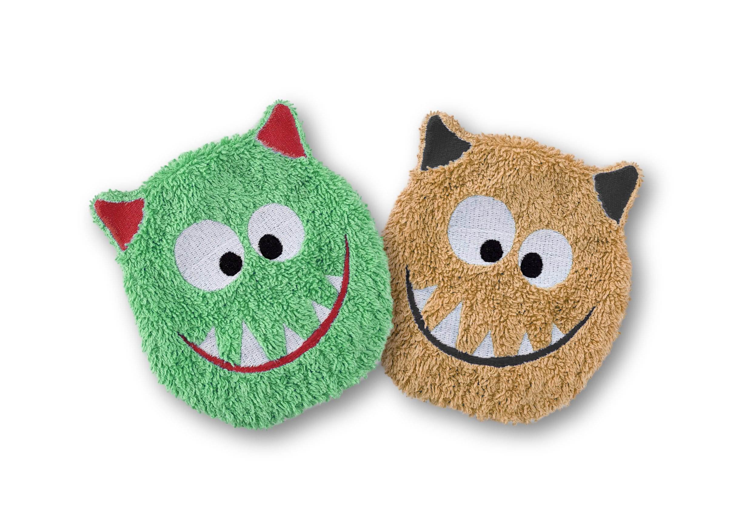 Stickdatei Monsterchen Rahmen 13 cm x 18 cm, Kissen, Schmusetuch, Kuscheltier - Sewando