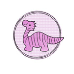 Stickdatei Doodle Button Dino - Rahmen ab 10 cm x 10 cm, Applikation, Dinosaurier, Button, sticken - Sewando
