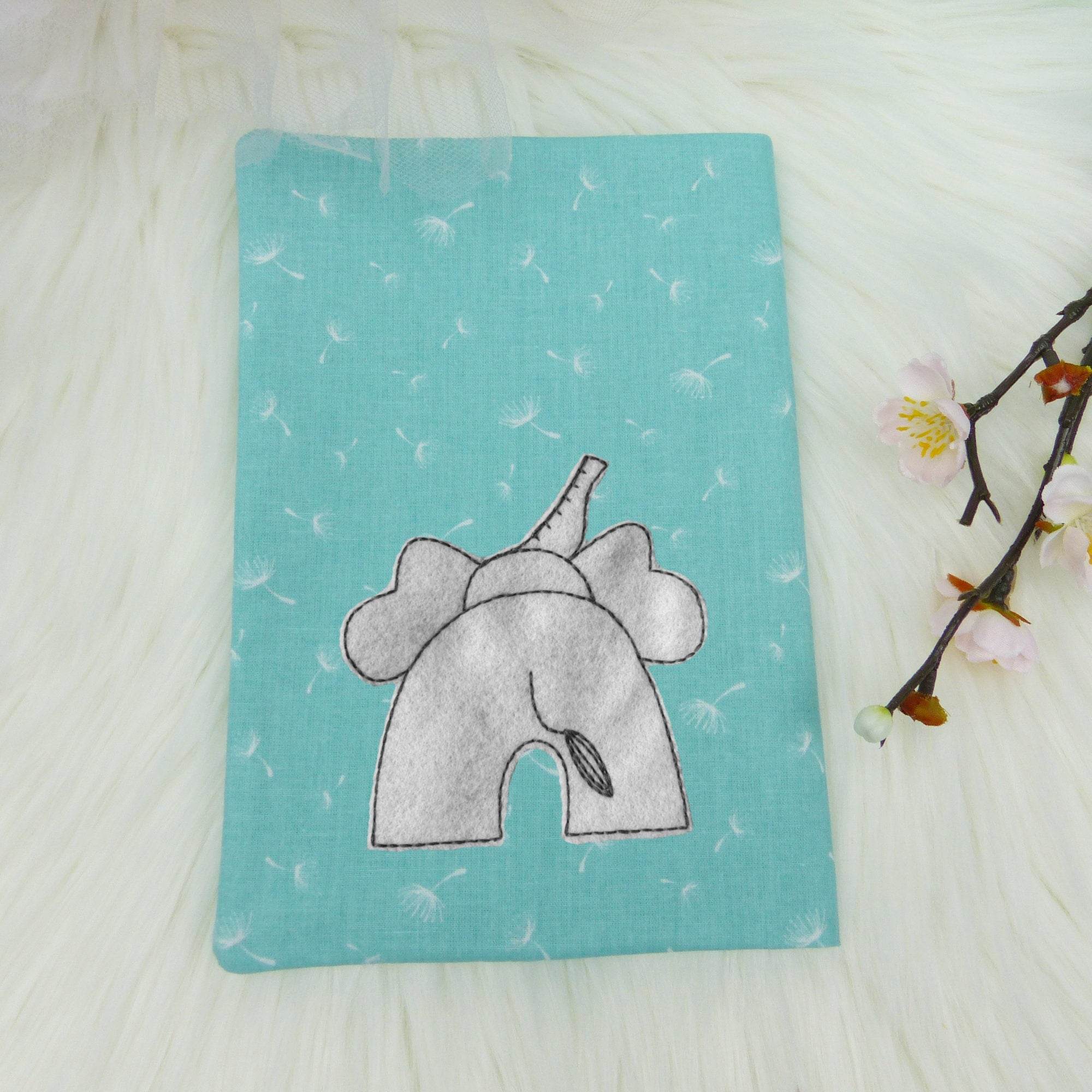 Stickdatei Elefant Applikation - vier Größen, Aufnäher, sticken - Sewando