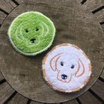 Abschminkpad Hund Stickdatei ITH 10x10 cm Waschpad Pad - Sewando