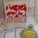 Afrika Wimmelbild Plotterdatei, Laserdatei 14 Tiere in einem tollem Schattenbild - Sewando