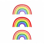 Stickdatei Regenbogen - drei Varianten, Rahmen 10 cm x 10 cm - Sewando