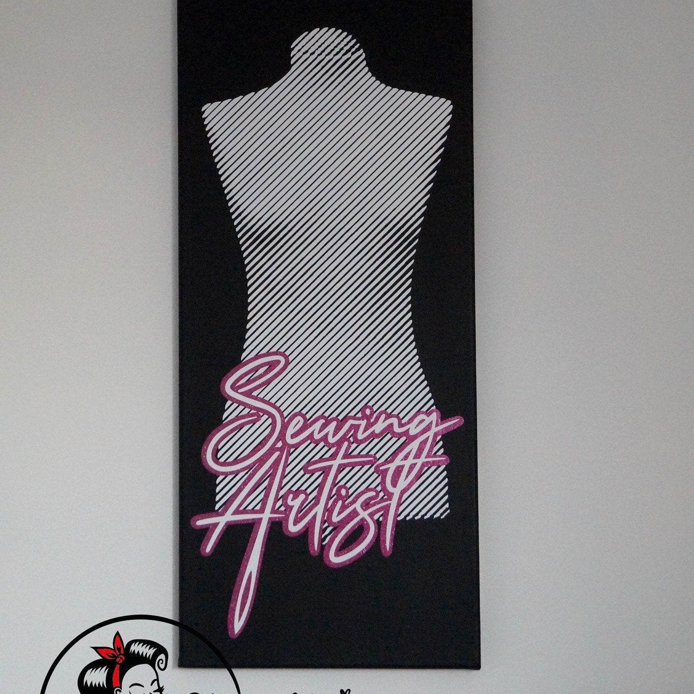 SEWING ARTIST 1 (2) Farbe / Folie Illusions Plotterdatei, Laserdatei - Sewando