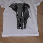 LINEART ELEFANT 1 Farbe / Folie Illusions Plotter und Laser-Datei als SVG und DXF - Sewando