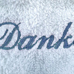 Stickdatei Schriftzug Danke, drei Größen, Rahmen ab 10 cm x 10 cm - Sewando
