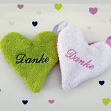 Stickdatei Herz ITH Danke - Rahmen 13 cm x 18 cm, Danke, Herz - Sewando