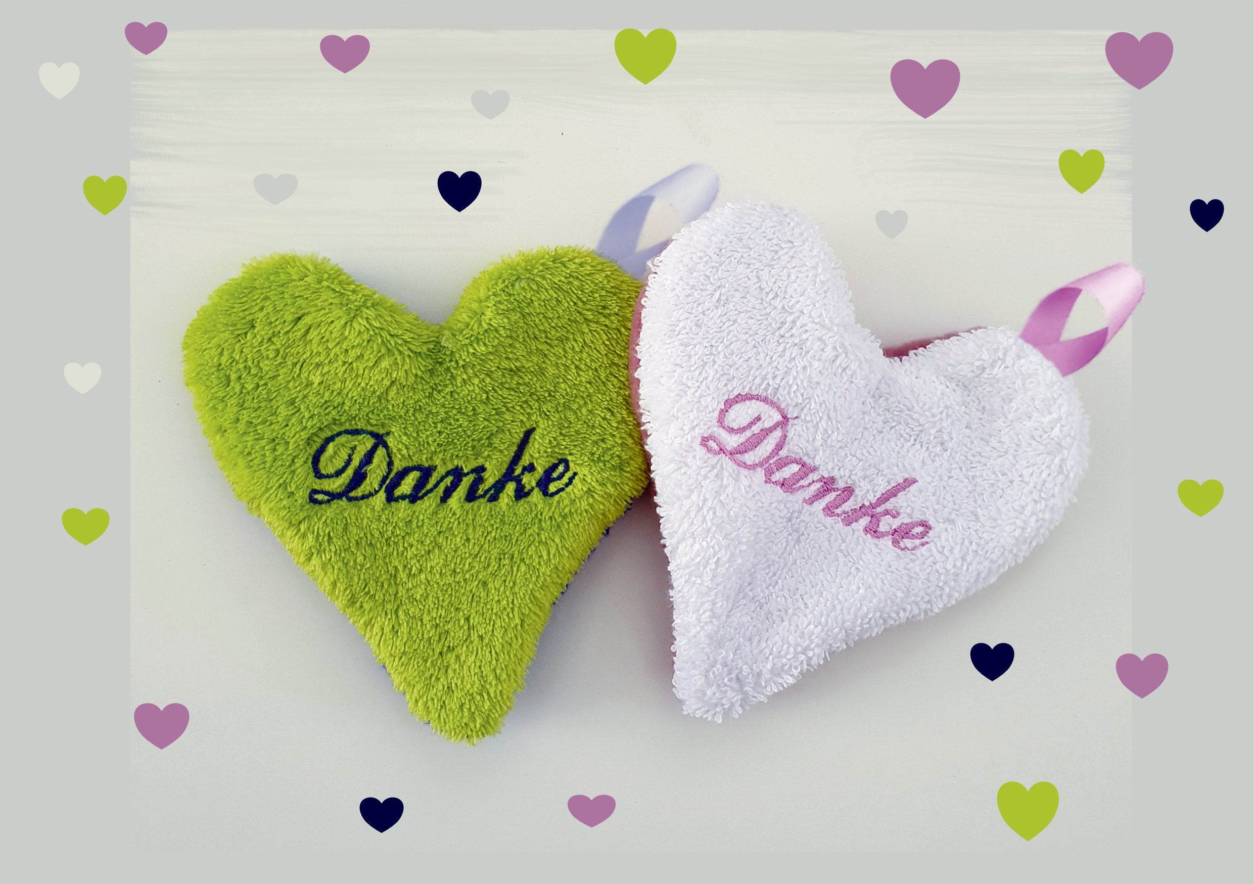 Stickdatei Herz ITH Danke - Rahmen 13 cm x 18 cm, Danke, Herz - Sewando